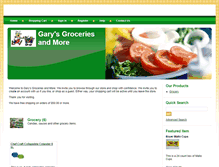 Tablet Screenshot of garysgroceriesandmore.com